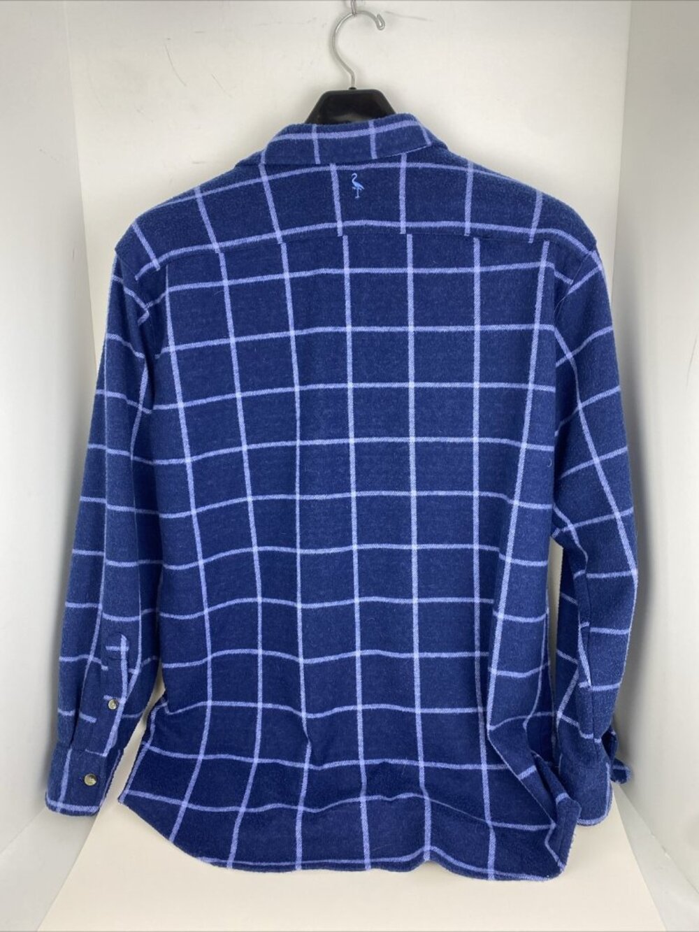 Tailorbyrd “The Sweatshirt” Blue Flannel Shirt Mens Large - Picture 3 of 3